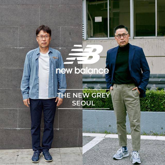 '더뉴그레이' 프로젝트를 널리 알린 뉴발란스와 함께한 브랜디드 '메이크오버' 콘텐츠. 등산모임에서 '포즈 레슨'을 받고 왔다던 이 사진의 주인공은 촬영 내내 기분이 '알딸딸'하다며 웃었다. 권정현씨 제공