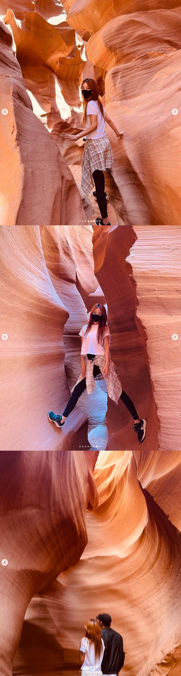 Han Ye-seul recently revealed his current status on his SNS trip to United States of America with his younger boyfriend.On the 2nd, HIKING THROUGH WONDERs posted a picture of the tour of Entelloff Canyon.In the photo, Han Ye-seul touched or stepped up the canyon wall and climbed up to Celebratory photoThe problem is that the place is prohibited from stepping on such a touch and climbing.It is said that there is a sign that says that you should not do Touch when you do the tour, and that you will not hike or ride on the tourist sign.It is good to travel with a loved one abroad, but criticism is pouring into the appearance of the Microceptions and posting them on SNS.