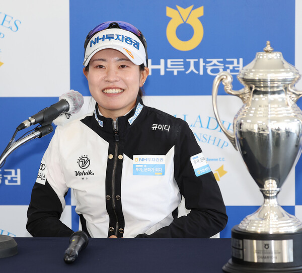 2022년 한국여자프로골프(KLPGA) 투어 NH투자증권 레이디스 챔피언십 우승을 차지한 박민지 프로. 사진제공=KLPGA