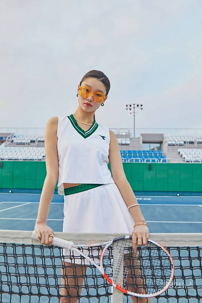 사진 : 디아도라(diadora), 배윤영 브랜드 앰배서더 '2022 섬머 테니스 컬렉션' (사진제공 : 디아도라)