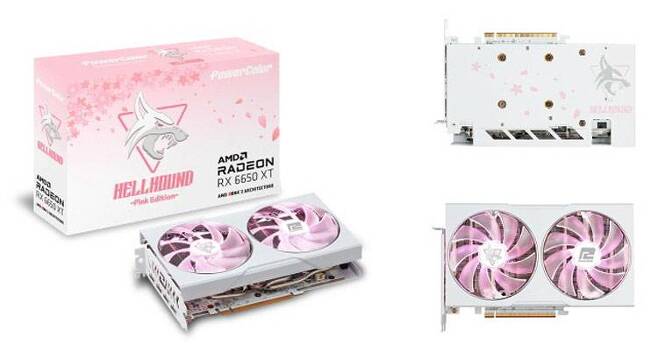 파워컬러 라데온 RX 6650 XT Pink Edition D6 8GB