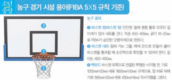 농구 경기 시설 용어