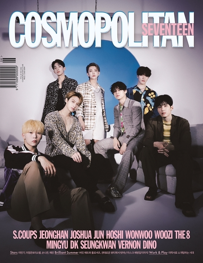 Group Seventeen (Escuops, Junghan, Joshua, Jun, Hosi, Wonwoo, Uji, Diet, Kim Mingyu, DK, Boo Seungkwan, Vernon and Dino) single-handedly covered the fashion magazine.Cosmopolitan released its cover of the June issue, which is full of 13-color full-length charm of the non-alternative K-pop leader Seventeen, on May 16, sparking a comeback for Regular 4th album Face the Sun, which will be released on the 27th.In the June issue of Cosmopolitan, which was based on the concept of Mysterious Mood at Night and Dawn, a variety of suit styling events showed off their unique charm by decorating the group and unit covers.Seventeen in the group cover caught the eye with an aura that spewed out from the achromatic color, and the unit cover created a deeper atmosphere.In an interview, Seventeen told us about his current interests and plans for the future. Regular 4 is very different from our usual feeling of refreshing.Especially, when you listen to the title song HOT (hot), you will think that there is this aspect of Eventeen. Leader Scoops also expressed his aspirations on behalf of the team, saying, I want to announce more events through the World stage than now, and I want to try the Billboard first place coolly.The members also expressed their love for fans, saying, I want to do a world tour soon, and I want to show our stage to the carats (fandom names) in World as soon as possible.