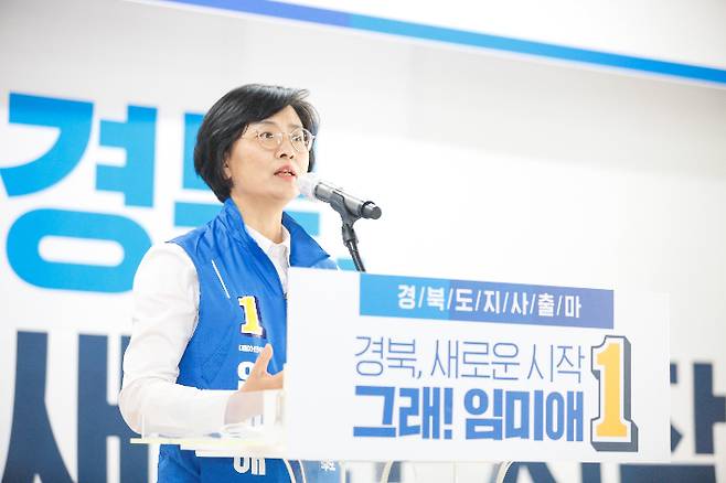더불어민주당 임미애 경북지사 후보. 민주당 경북도당 제공