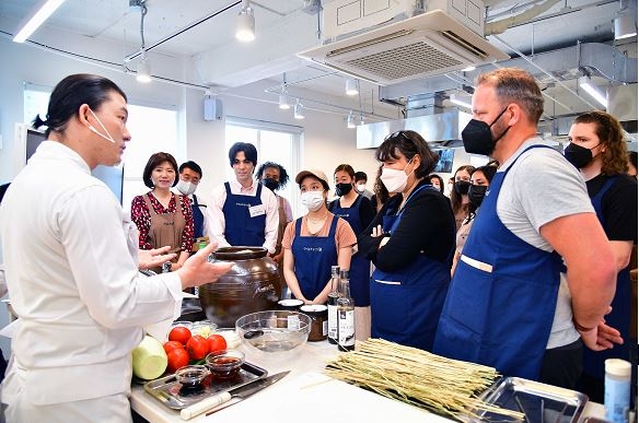 외국인 대상 한식 일일체험 행사 현장 [농림축산식품부 제공. 재판매 및 DB 금지]