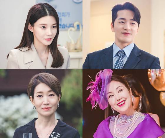 KBS 2TV 일일드라마 '황금가면'의 주연 차예련(사진 왼쪽 위부터 시계방향으로), 이현진, 이휘향, 나영희./사진제공=아이윌미디어