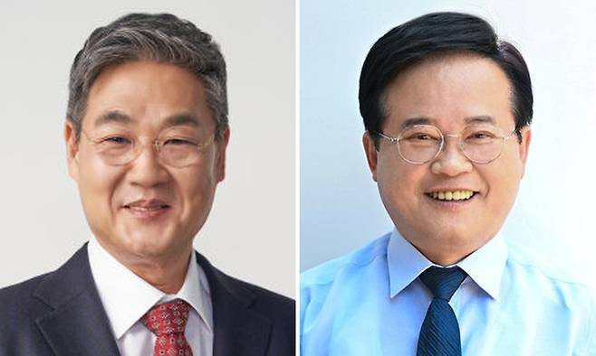 국민의힘 정문헌(왼쪽), 더불어민주당 유찬종 종로구청장 후보.
