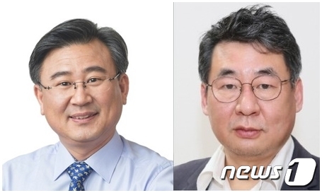 천호성(왼쪽) 김윤태 후보© 뉴스1