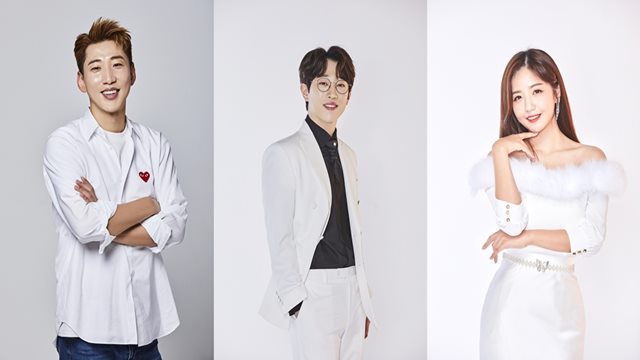 가수 영기, 안성훈, 정다경(왼쪽부터)이 다음 달 11일 개최되는 '평화콘서트' 출연을 확정 지었다. /생각엔터테인먼트 제공