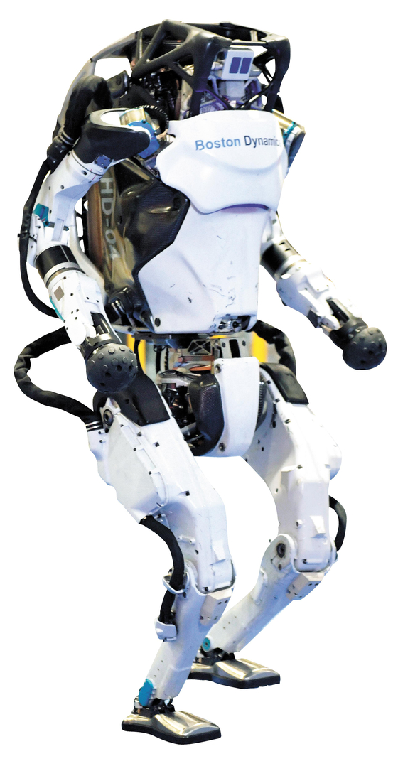 ‘CES 2022’에서 선보인 직립보행이 가능한 인간형 로봇 아틀라스. [AP=연합뉴스]