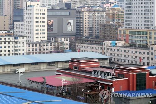 텅 빈 단둥 세관 창고 [연합뉴스 자료사진]