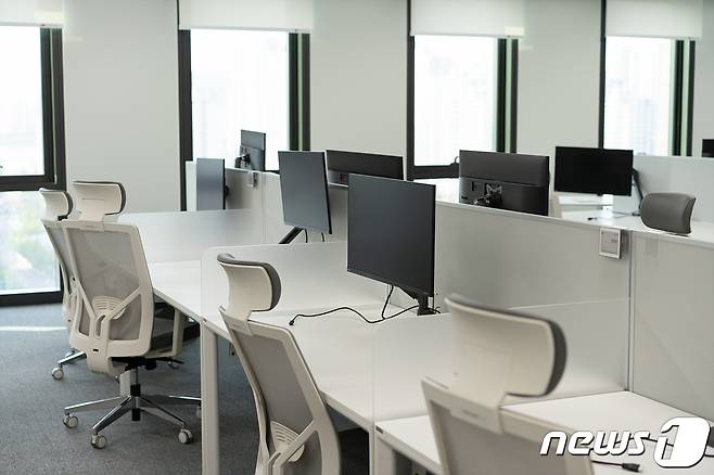 KT 송파사옥 일반 업무 공간. 2022.5.24/뉴스1 © News1 이기범 기자