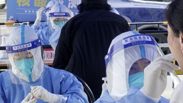 중국 베이징 코로나19 PCR 검사 [사진 제공: 연합뉴스]