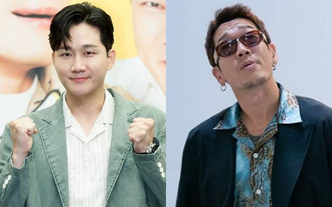 ▲ 코미디언 이용진(왼쪽)과 래퍼 뱃사공. 출처| 스포티비뉴스DB, 뱃사공 인스타그램