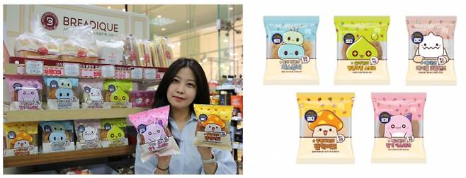 편의점 GS25가 '메이플스토리' 빵 5종을 선보였다. (GS리테일 제공)