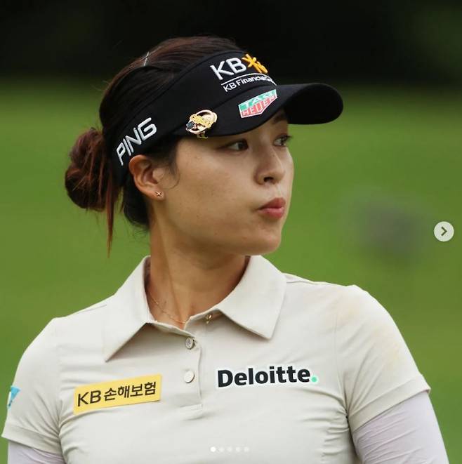 전인지가 미국여자프로골프(LPGA) 투어 메이저 대회인 KPMG 여자 PGA 챔피언십(총상금 900만 달러)에서 이틀 연속 단독 선두에 올랐다. /사진=전인지 인스타그램