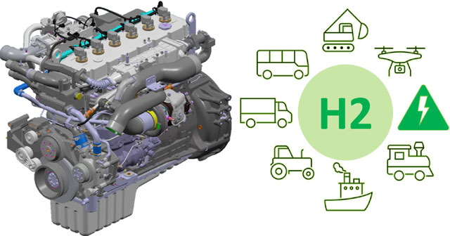 현대두산인프라코어는 '탄소 제로' 실현이 가능한 출력 300KW, 배기량 11리터급 수소엔진과 수소 탱크시스템 등을 개발할 예정이다. 사진은 현대두산인프라코어의 수소엔진 'HX12' 콘셉트 이미지. /현대두산인프라코어 제공