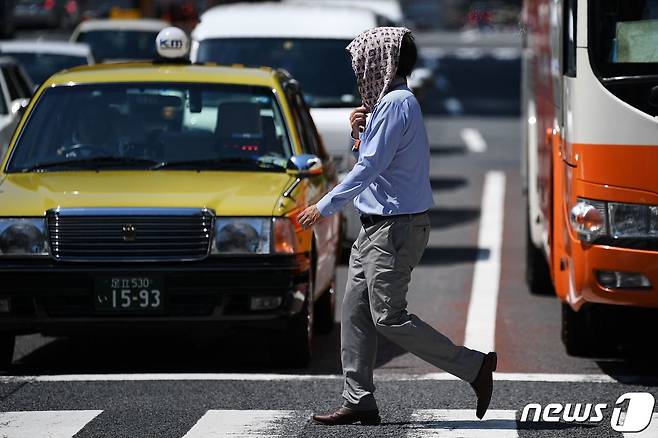 일본에서 기록적인 폭염이 이어지고 있다. © AFP=뉴스1 © News1 정윤영 기자