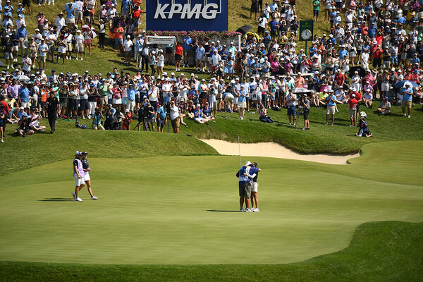 2022년 미국여자프로골프(LPGA) 투어 메이저 대회 KPMG 위민스 PGA챔피언십 우승을 차지한 전인지 프로. 사진제공=Montana Pritchard_PGA of America