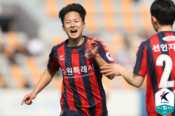 수원FC 공격수 이승우. 사진｜한국프로축구연맹