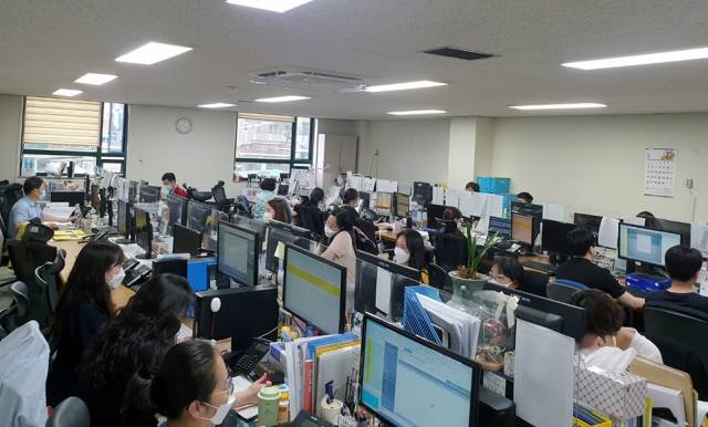 동작구 원숭이두창 대책반 상황실 모습. 동작구 제공