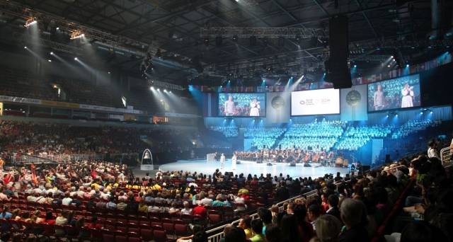 2014년 라트비아 리가에서 열린 세계합창대회. 강릉 세계합창대회조직위원회 제공