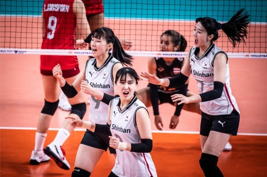 태국과의 VNL 예선 9차전에서도 진 한국 여자배구대표팀
[국제배구연맹 홈페이지 캡처]