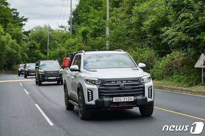 쌍용 뉴 렉스턴 스포츠 칸 © 뉴스1