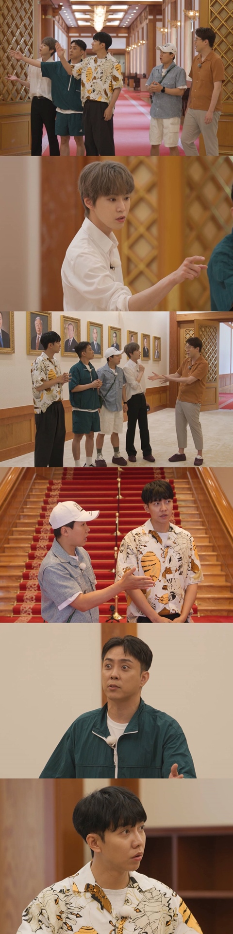Lee Seung-gi, Yang Se-hyung, Kim Dong-hyun, Eun Ji-won and Doyoung visit Blue House in All The Butlers.On the SBS entertainment program All The Butlers, which will be broadcast on the 3rd, the Blue House opening ceremony and the Blue House of the President will be unveiled.On the same day, members of All The Butlers will be shown visiting Blue House, which has returned to the public after 74 years.For the first time in the broadcast, the entire Blue House will be held, and the Lantern Tour will be held for the people who are curious about Blue House.In addition, historian Shim Yong-hwan will appear to enrich the Lantern tour with a beneficial explanation, and he is expected to reveal all of the history and symbols of Blue House.The members who entered the Blue House main building with Shim Yong-hwan expressed their excitement, saying, I came to the best house in the house.Members who looked around the main building could not stop admiring the portraits of the past presidents in Sejongsil, the first place to be released on the air.In addition, the members visited the space where the history of the past was used by the president and had time to feel some of the presidents life.All The Butlers was the first entertainment company to introduce the entire Gyeongbokgung to the inside of the Gyeongjeongjeon and the second floor of Gyeonghoeru.Especially, it conveyed the heartbreaking history of the well-known Gyeongbokgung and received a favorable reputation for catching both fun and meaning.Blue House, which will be unveiled for the first time in entertainment at All The Butlers following Gyeongbokgung, is expected to look like.It airs at 6:30 p.m. on the 3rd.SBS is provided.