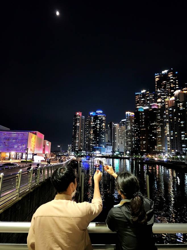 더베이101과 마린시티 야경