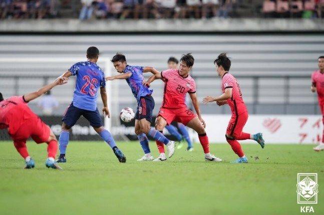 한일전 축구. ⓒ KFA