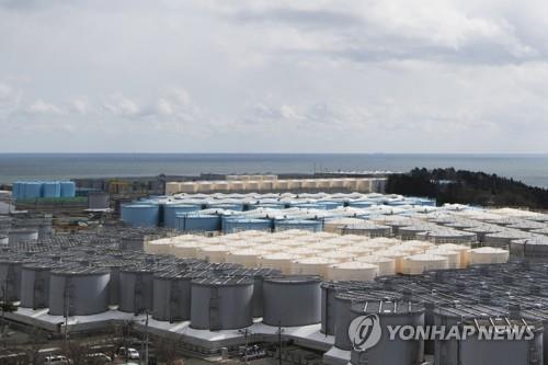 일본 후쿠시마 원전 오염수 저장탱크  [AP 연합뉴스 자료사진. 재판매 및 DB 금지]