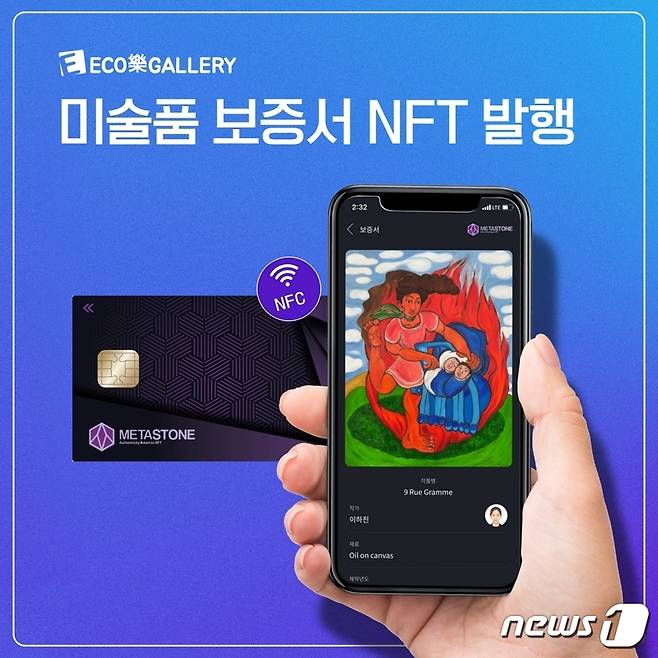 에코락갤러리 'NFT 미술품 보증서'(에코락갤러리) 제공. ⓒ 뉴스1