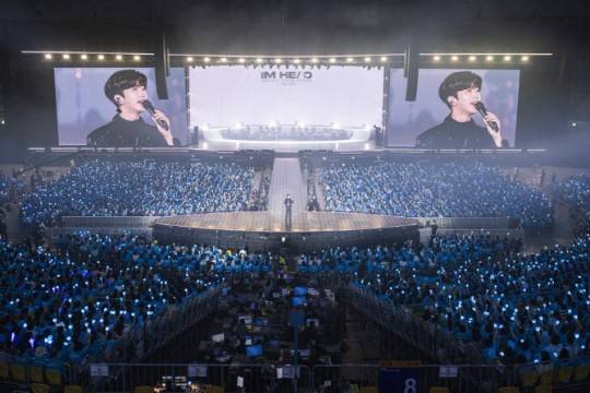 가수 임영웅이 12~14일 서울 올림픽공원 체조경기장(케이스포돔)에서 '아임 히어로(IM HERO)' 서울 콘서트를 열고 팬들을 만났다. 물고기뮤직 제공
