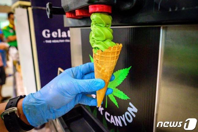 태국에서 판매하는 대마 아이스크림 /AFP=뉴스1