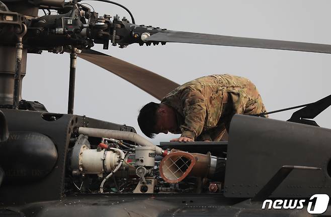 미군 블랙호크 헬기(UH60). 자료사진.  ⓒ News1