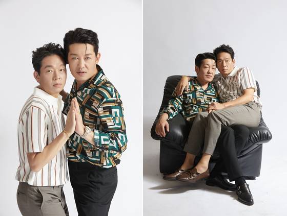 넥슨의 인기 FPS게임 '서든어택'의 캐릭터로 등장하는 배우 박지환(왼쪽)과 허성태. 넥슨 제공