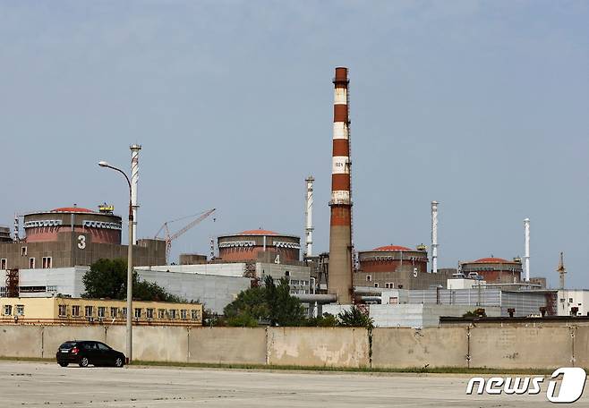 우크라이나 자포리자 원전 단지. 2022.08.22. ⓒ 로이터=뉴스1 ⓒ News1 정윤영 기자