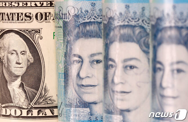 미국 달러와 영국 파운드 지폐 ⓒ 로이터=뉴스1