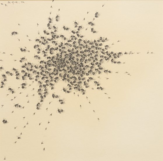 원석연, 개미, 1976, 종이에 연필. [사진 국립현대미술관]