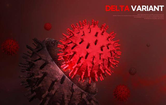 코로나 바이러스 델타 변이 그래픽. 게티이미지뱅크