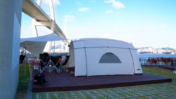 지난 22일 영도 마리노 오토캠핑장에서 시민들이 오토 캠핑을 즐기고 있다. 김태훈 PD