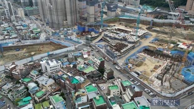 양정1구역 일대 재개발 정비사업 현장 모습. / 사진=이송렬 기자