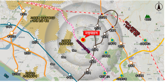 서울 은평구 신사동 성락타운아파트 소규모재건축사업 위치. 대보건설 제공