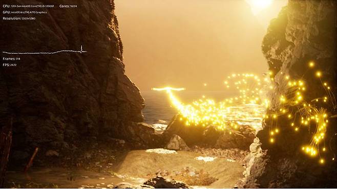 EZ벤치는 언리얼 엔진 5 개발 성능을 시험해보는 도구로, 처리 속도가 높을수록 원활한 개발 환경이다. 출처=IT동아