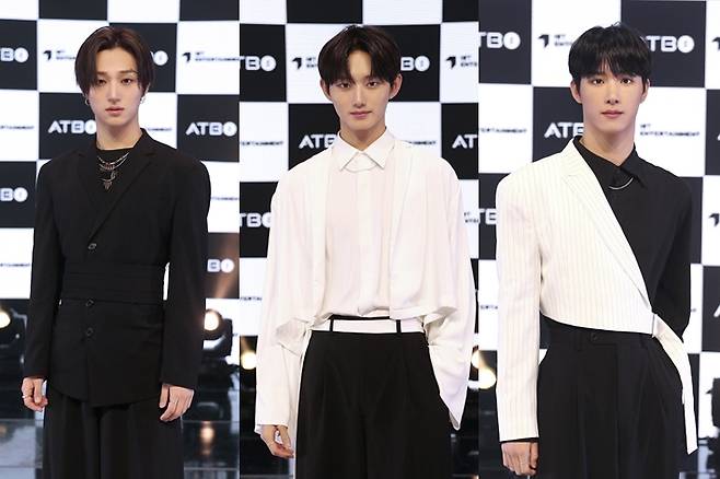 왼쪽부터 ATBO 오준석, 원빈, 정승환. IST엔터테인먼트 제공
