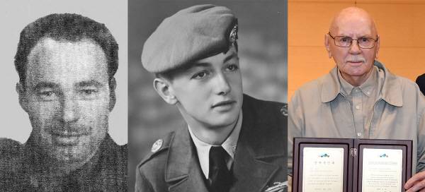 왼족부터 마티아스 후버투스 호헌봄(네덜란드), 에두아드 율리우스 엥버링크(네덜란드),제임스그룬디(영국) 한국전쟁 참전 용사. 국가보훈처