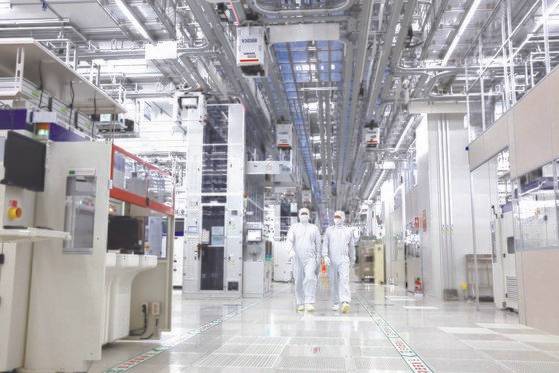 삼성전자 반도체 생산시설이 있는 평택캠퍼스 라인. [사진 삼성전자]