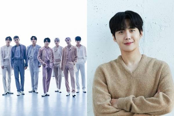 '2022 AAA' 아이돌플러스 인기상은 그룹 방탄소년단과 배우 김선호가 차지했다. /사진=빅히트뮤직, 솔트엔터테인먼트 제공