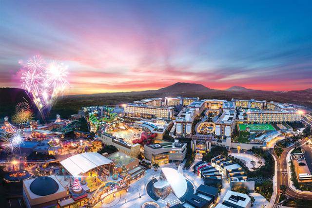 제주신화월드 야간 전경